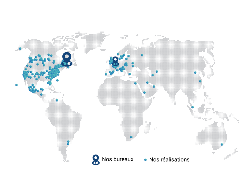 Map Infodev EDI around the world - Francais
