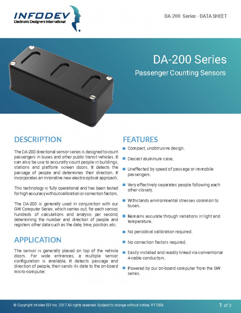 Infodev EDI Product Brief - DA-200