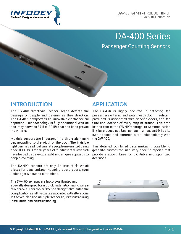 Infodev EDI Product Brief DA-400 Bolt-On