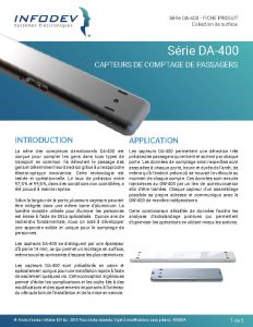 Infodev EDI Product Brief DA-400 Bolt-On