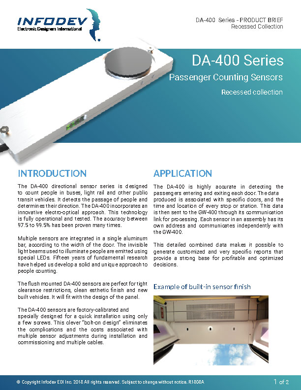 Infodev EDI Product Brief DA-400-Recess
