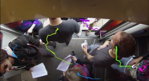 AI-based APC detecting passenger flow